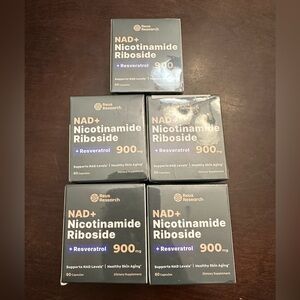 NEW - 5 Pack NAD+ Support Anti Aging Nicotinamide Riboside Reversterol